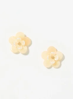 Pastel flower earrings