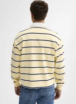 Pastel stripe rugby polo