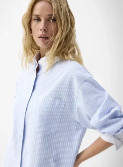 Patch pocket oversized Oxford shirt