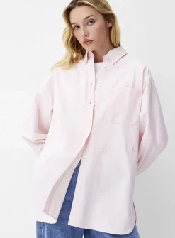 Patch pocket oversized Oxford shirt