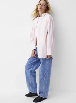 Patch pocket oversized Oxford shirt
