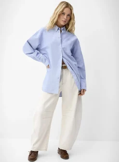 Patch pocket oversized Oxford shirt