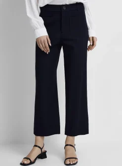 Patch-pocket stretch twill pant