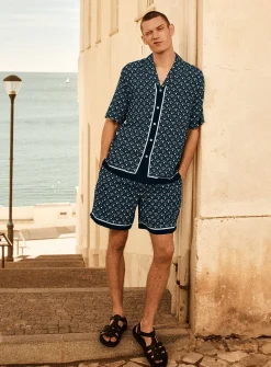 Patterned fluid short