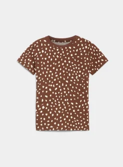 Patterned organic cotton T-shirt