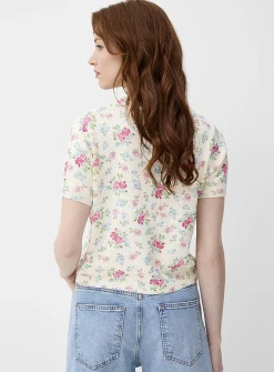 Patterned soft boxy-fit sweater