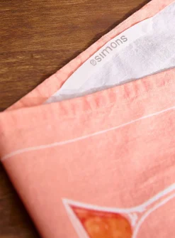 Patterned tea towel