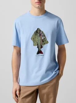 Paul Smith x Barbour fishing fish T-shirt