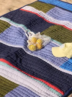 Pavilion colour blocks quilted blanket
