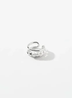 Pearl-insert ear cuff