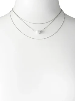 Pearly bead multi-strand necklace
