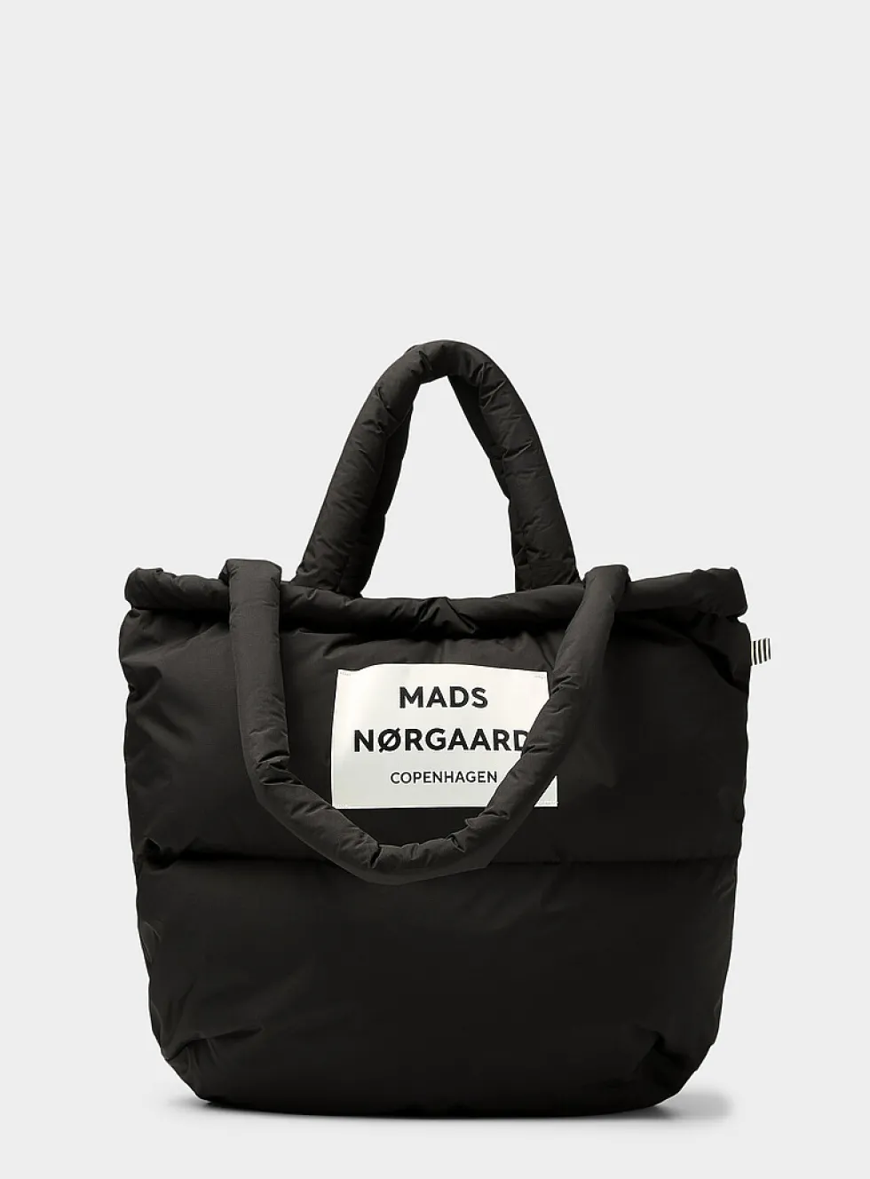 Pillow rugged fabric puffy tote bag