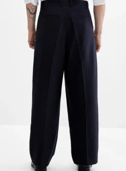 Pinstripe pleated pant