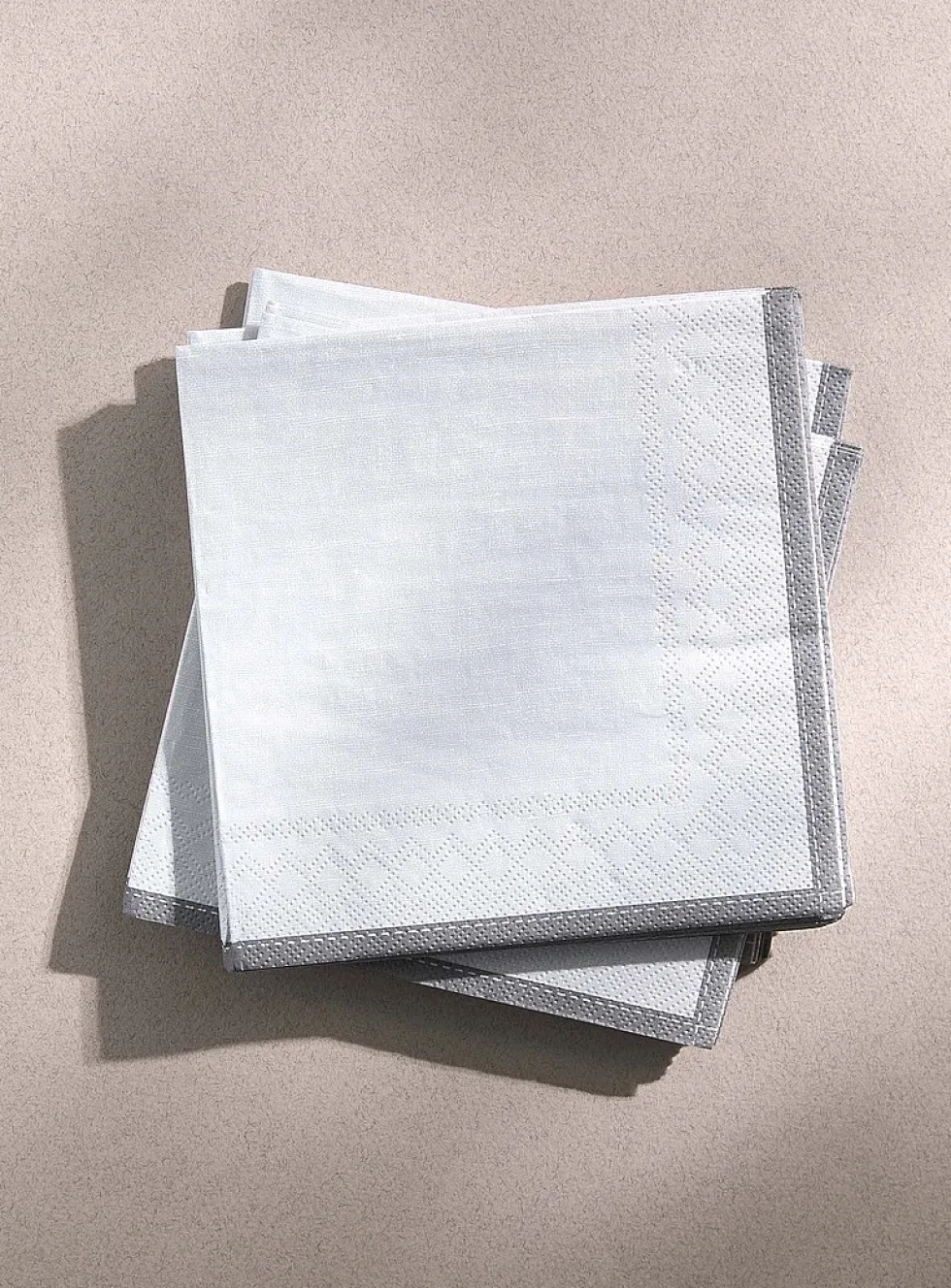 Plain paper napkins