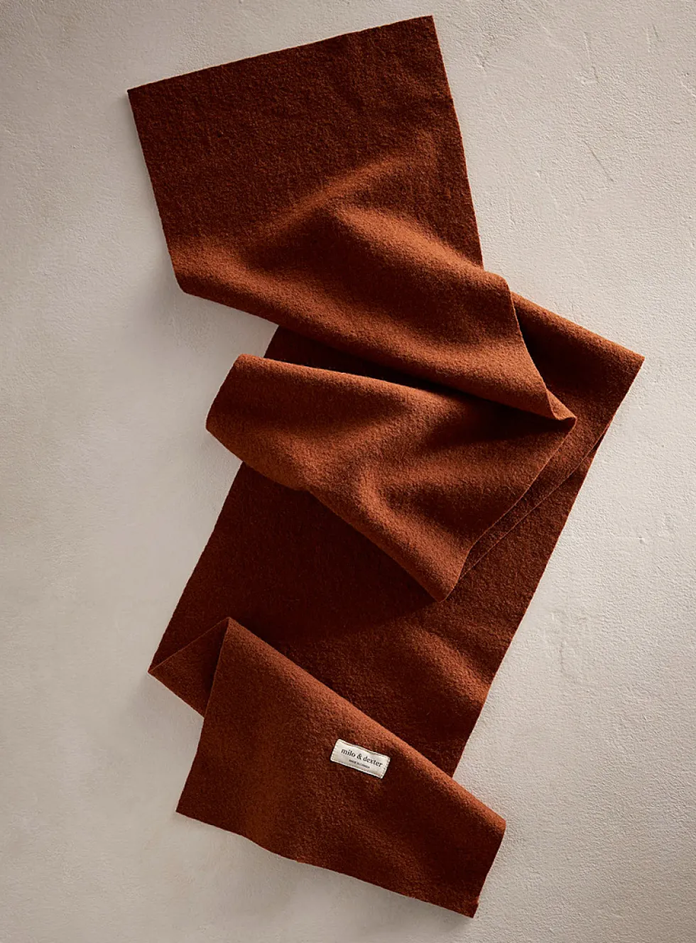 Plain pure merino wool scarf