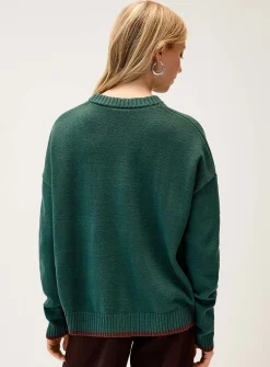 Playful embroidery sweater
