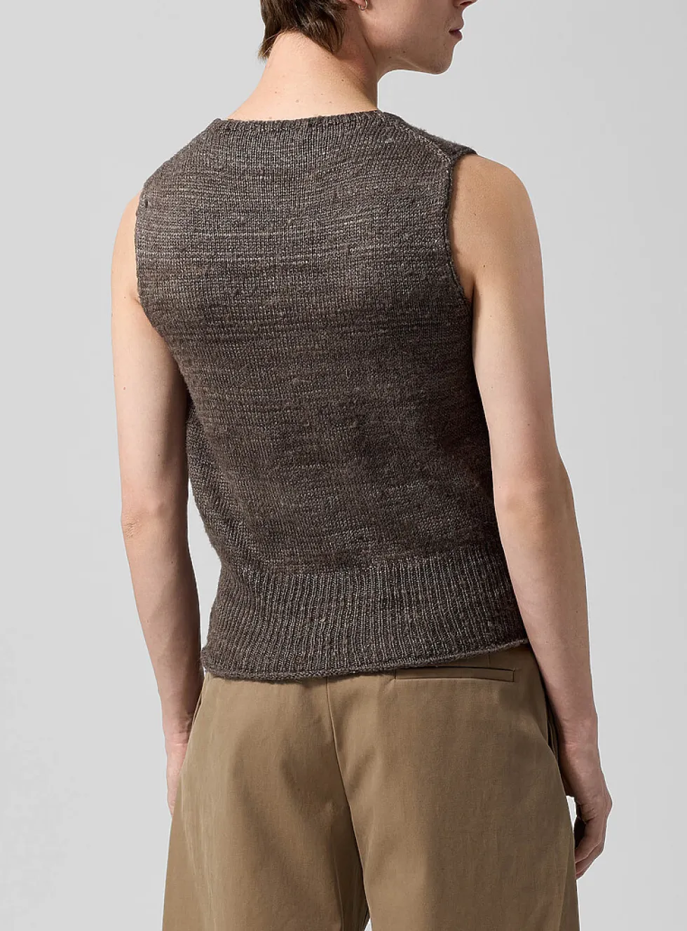 Pleaser silk knit sweater vest