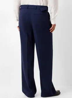 Pleated belted pant