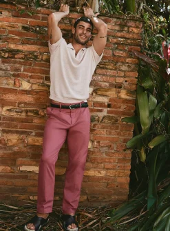 Pleated chinos