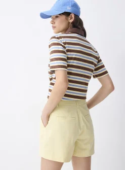 Pleated dress short