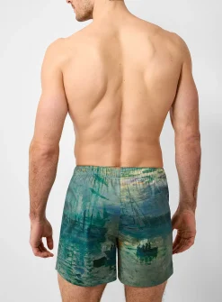 Poetic painting poplin boxer