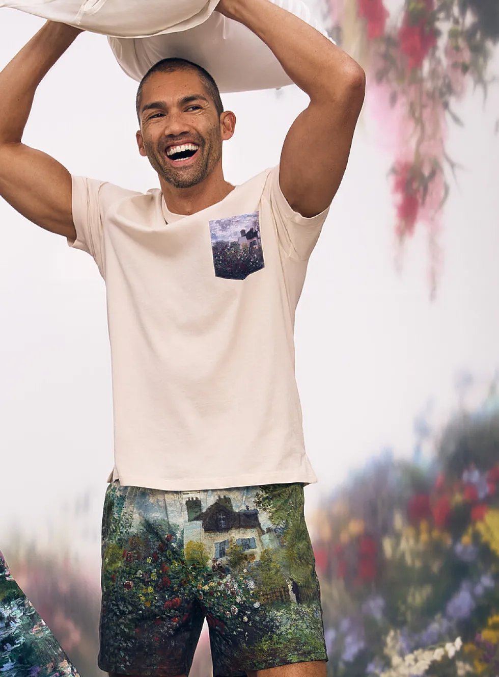 Poetic painting poplin boxer