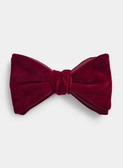 Pontoglio velvet bow tie