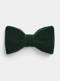 Pontoglio velvet bow tie