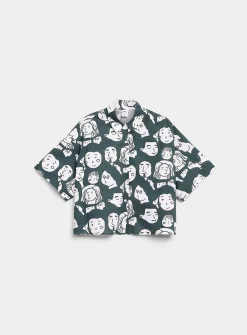 Pop print cropped shirt