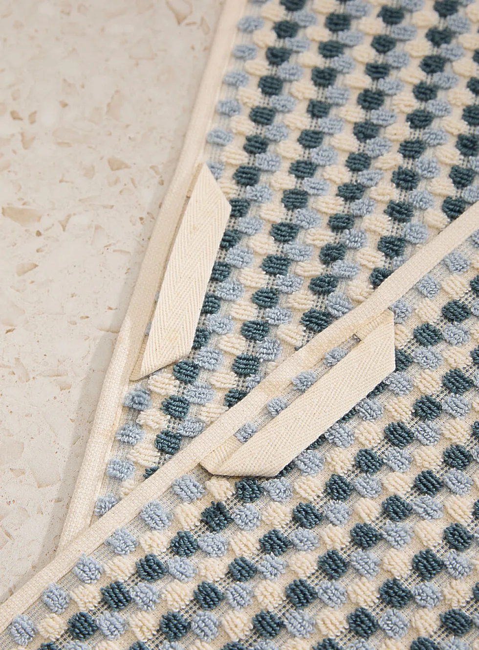 Popcorn texture organic cotton towels