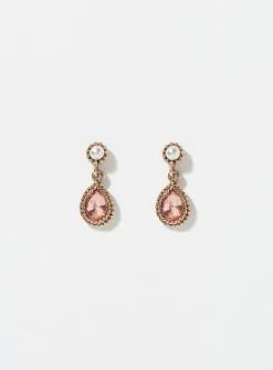 Precious stone earrings