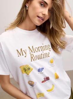 Print collage boxy-fit T-shirt