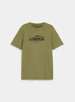 Printed faded jersey T-shirt