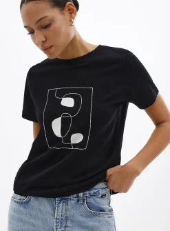 Printed Pima cotton T-shirt