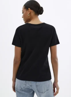 Printed Pima cotton T-shirt