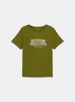 Printed Pima cotton T-shirt