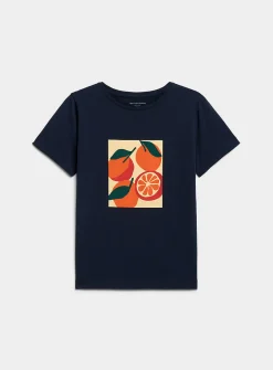 Printed Pima cotton T-shirt
