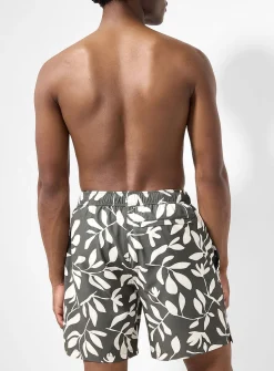 Printed stretch swim short