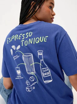 Printed washed T-shirt