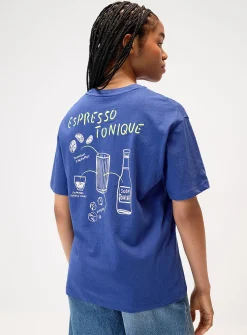 Printed washed T-shirt
