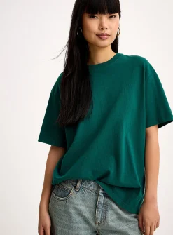 Printed washed T-shirt