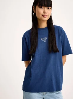 Printed washed T-shirt