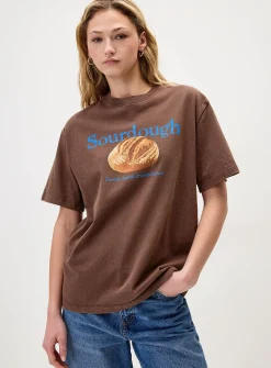 Printed washed T-shirt