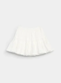 Puffy tiered miniskirt