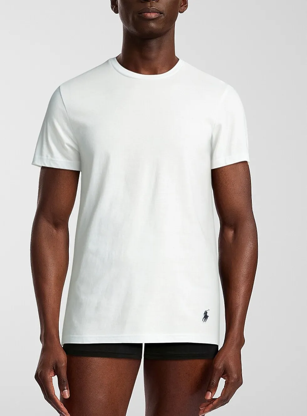 Pure cotton crew-neck undershirt