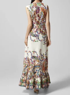 Pure cotton poplin belted dress