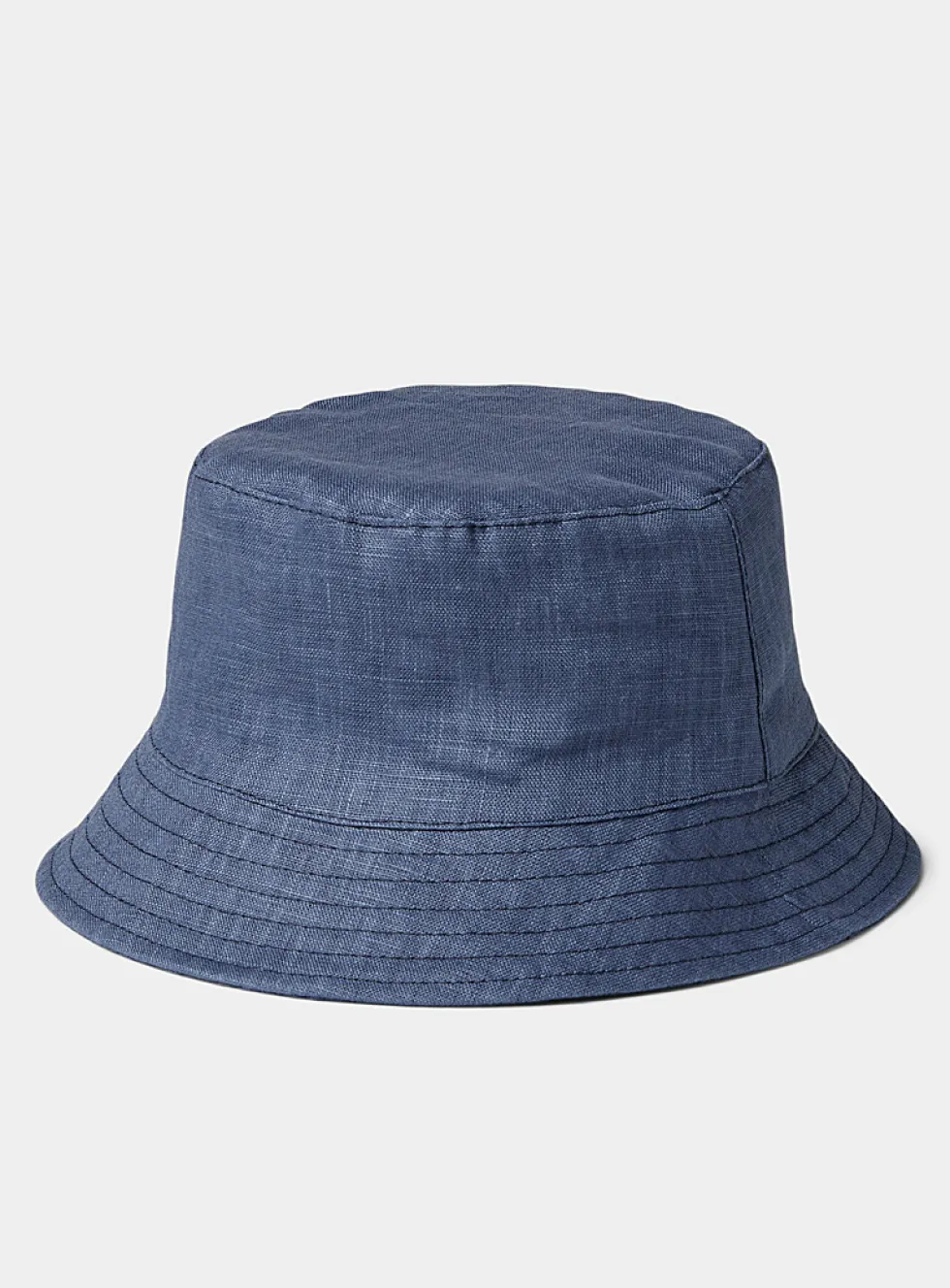 Pure linen bucket hat