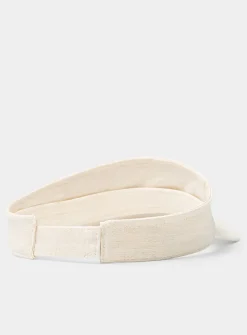 Pure linen visor