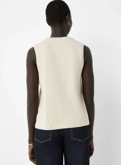 Pure organic cotton crew-neck tank