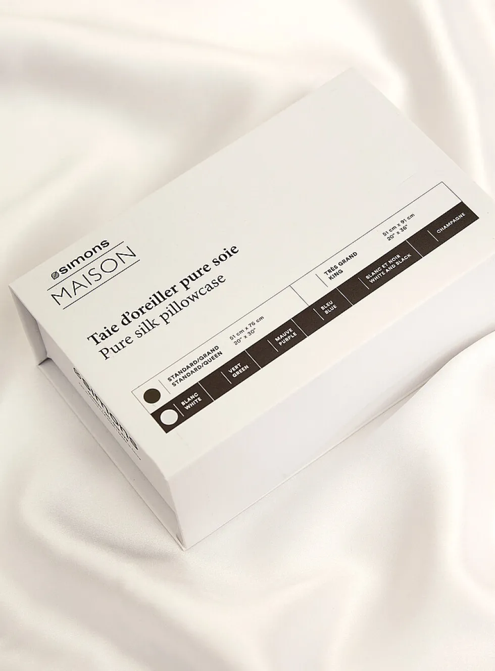 Pure silk pillowcase